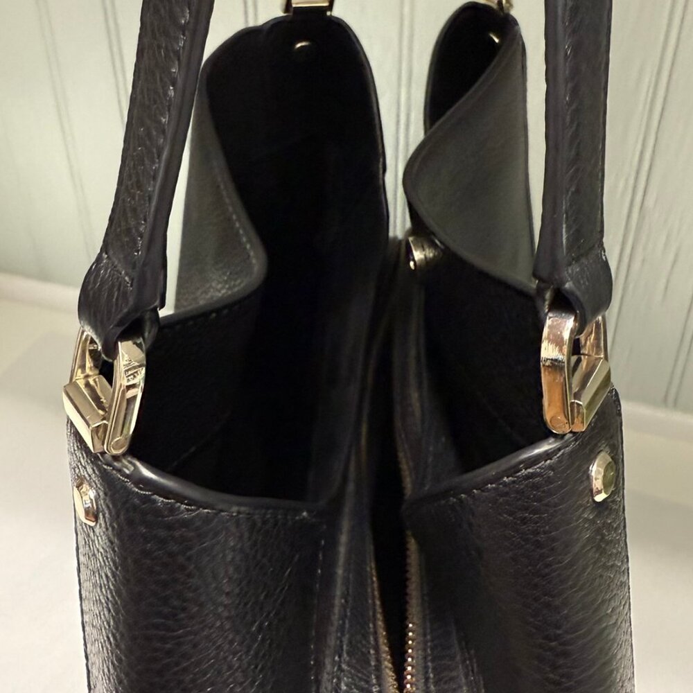 KATE SPADE Lena Triple Entry Shoulder Bag Pebbled Leather EUC Authentic - Picture 6 of 13